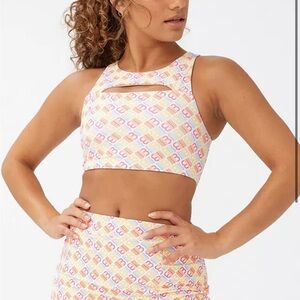 Cotton On Body cutout active cropped tank bra top